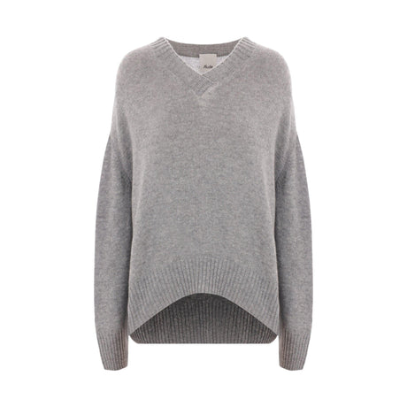 Cashmere V-Neck Sweater-ALLUDE-JOHN JULIA