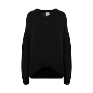 Cashmere V-Neck Sweater-ALLUDE-JOHN JULIA