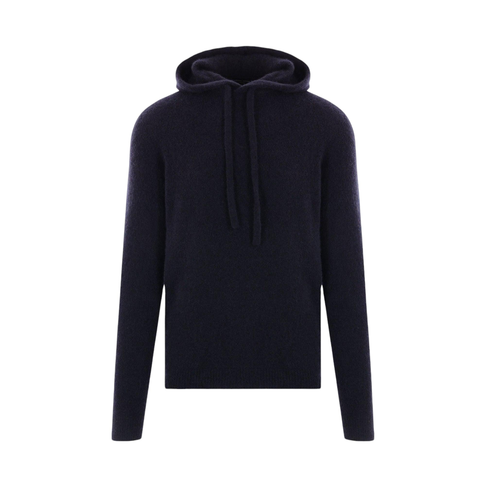 Cashmere and Silk Hooded Sweater-ROBERTO COLLINA-JOHN JULIA