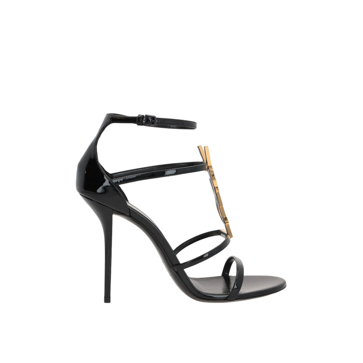 Cassandra Patent Leather Sandals-SAINT LAURENT-JOHN JULIA