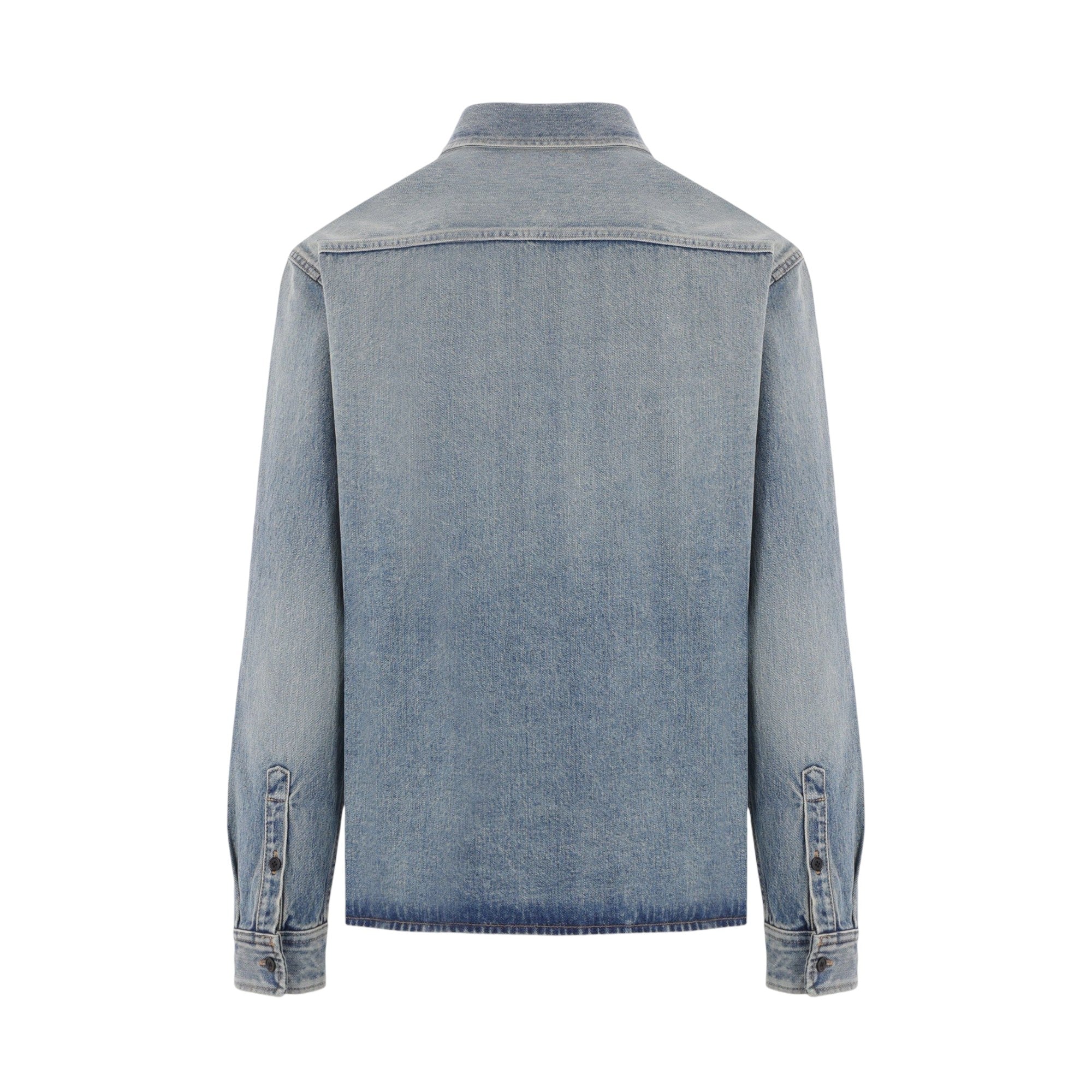 Cassandre Denim Shirt-SAINT LAURENT-JOHN JULIA