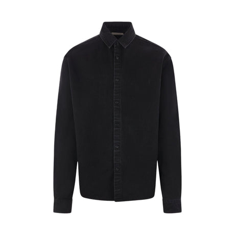 Cassandre Denim Shirt-SAINT LAURENT-JOHN JULIA