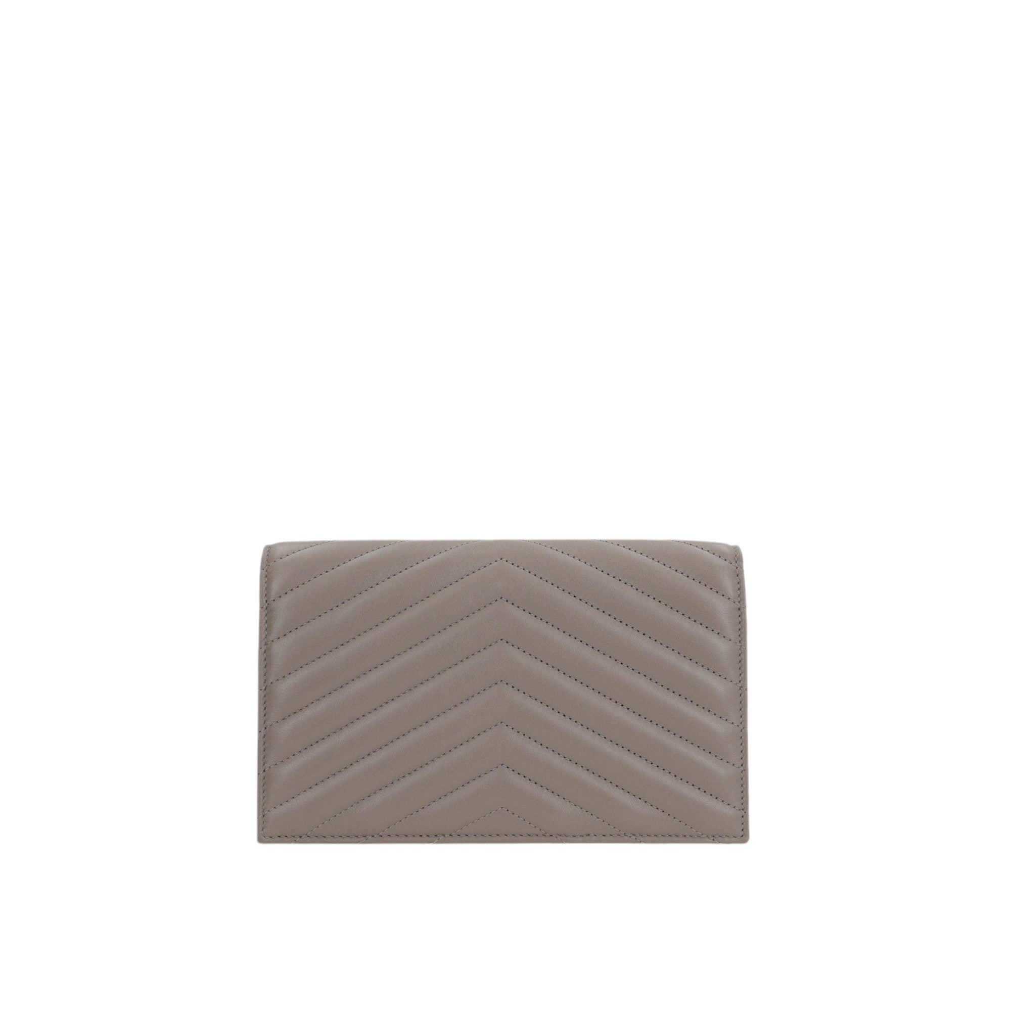 Cassandre Envelope Quilted Nappa Wallet On Chain-SAINT LAURENT-JOHN JULIA