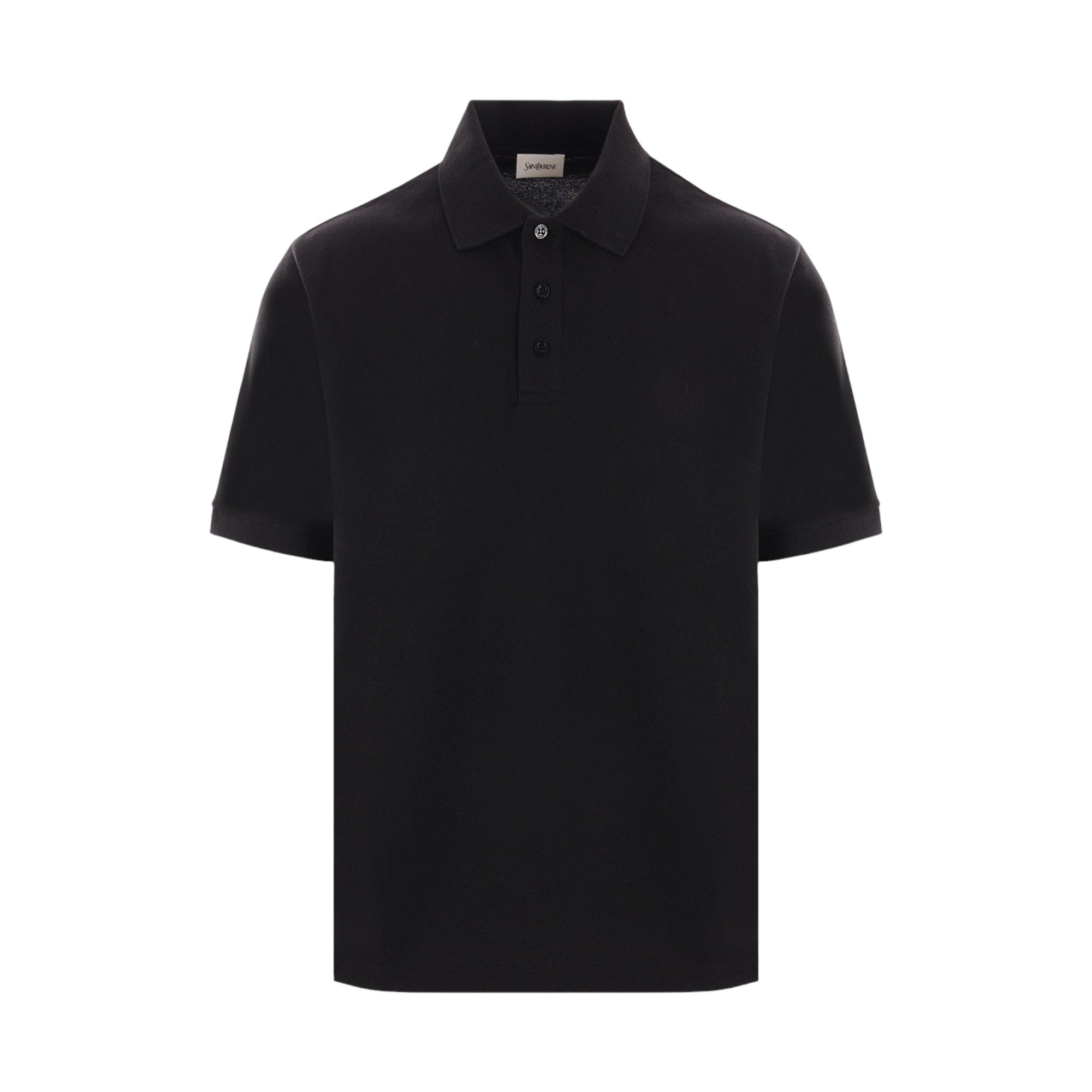 Cassandre Piquet Polo Shirt-SAINT LAURENT-JOHN JULIA