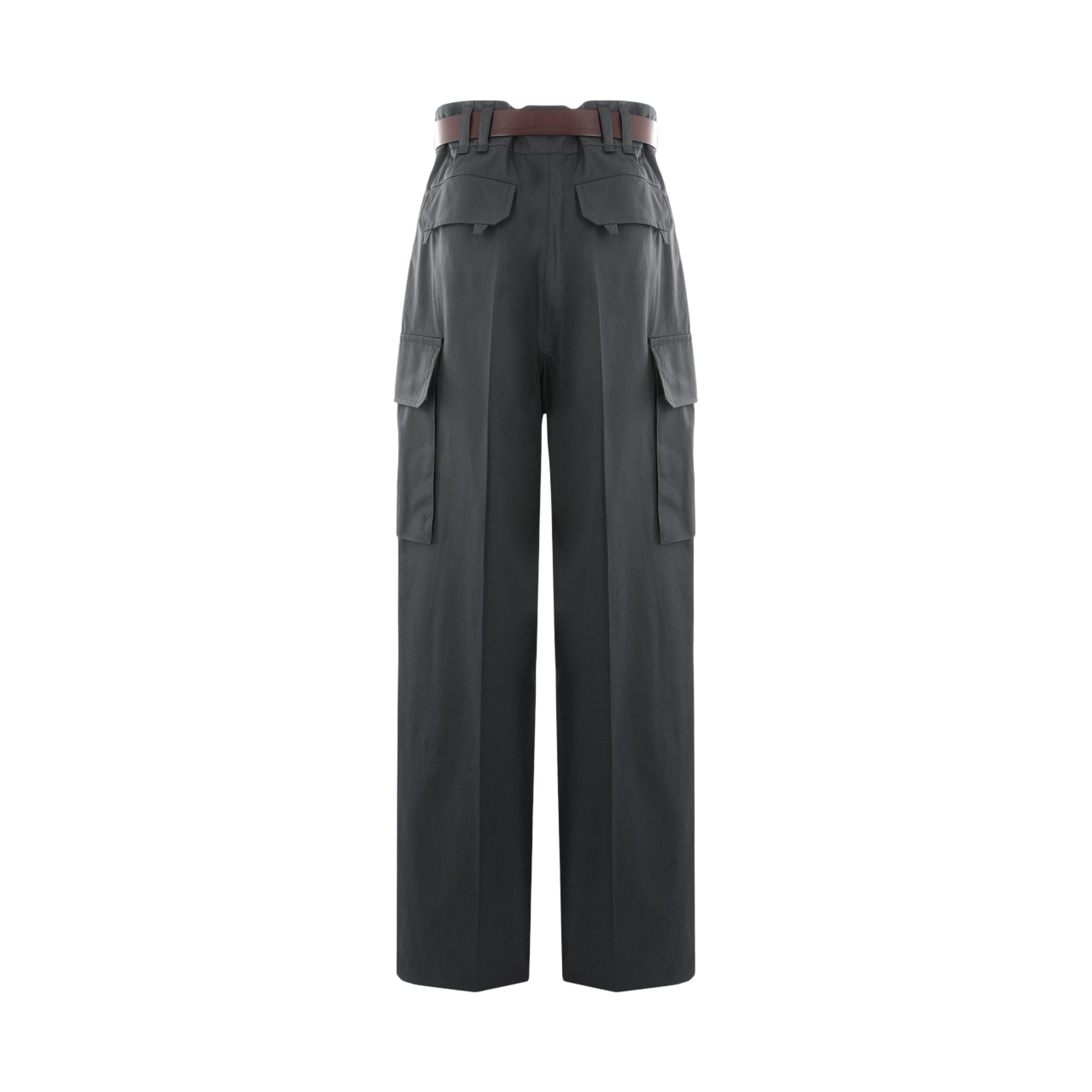 Cassandre Twill Cargo Pants-SAINT LAURENT-JOHN JULIA