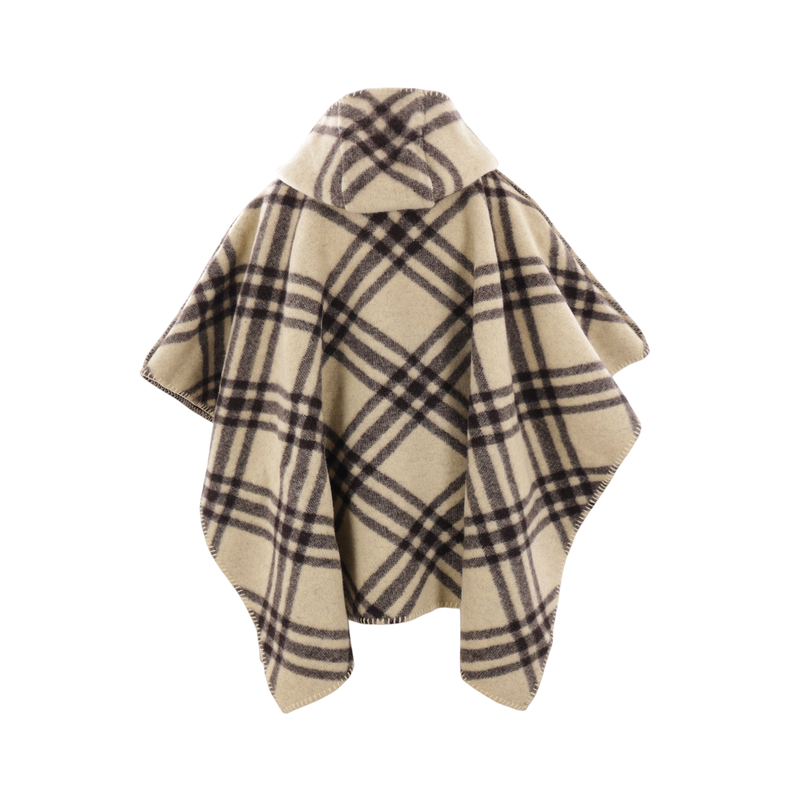 Catherine Wool Cape-BURBERRY-JOHN JULIA