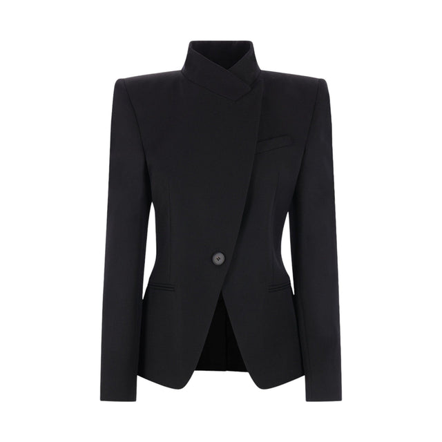 Cavalry Twill Spliced Jacket-ALEXANDER MCQUEEN-JOHN JULIA