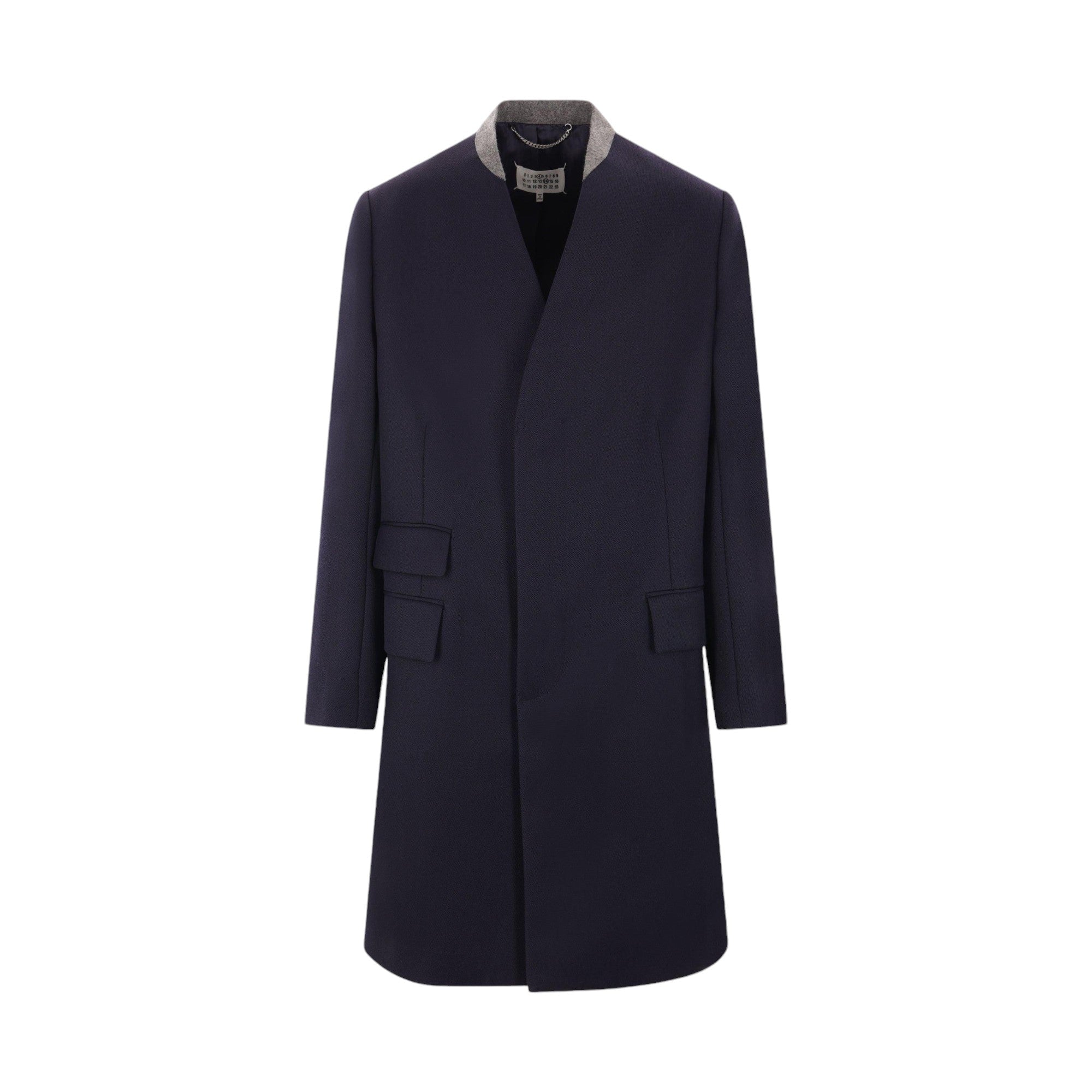 Cavalry Wool Single-breasted Coat-MAISON MARGIELA-JOHN JULIA