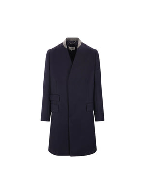 Cavalry Wool Single-Breasted Coat-MAISON MARGIELA-JOHN JULIA