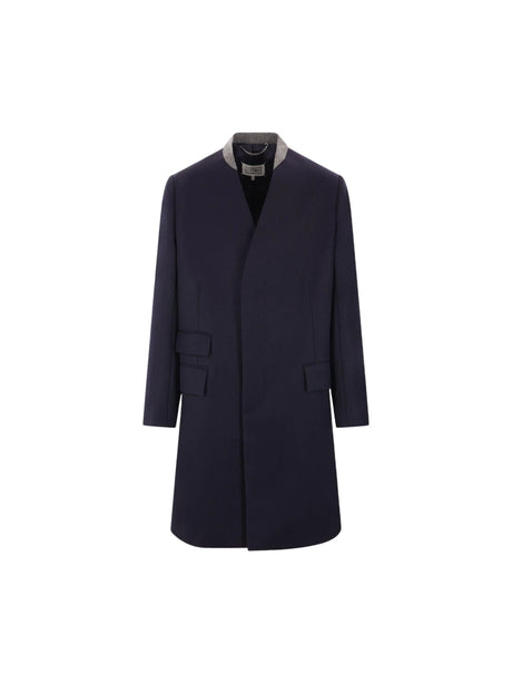 Cavalry Wool Single-breasted Coat-MAISON MARGIELA-JOHN JULIA