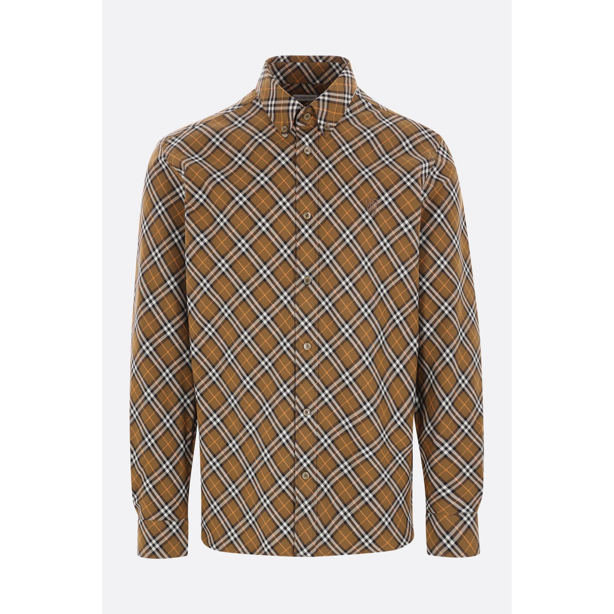 Check Cotton Shirt-BURBERRY-JOHN JULIA