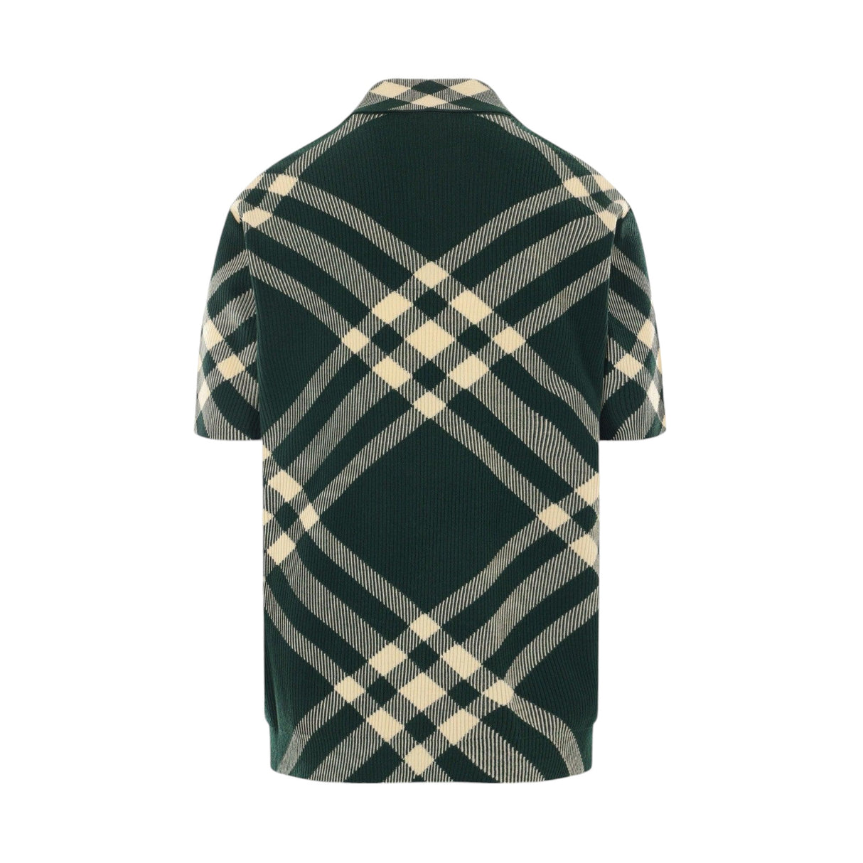 Check Knit Polo Shirt-BURBERRY-JOHN JULIA