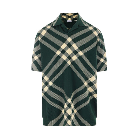 Check Knit Polo Shirt-BURBERRY-JOHN JULIA