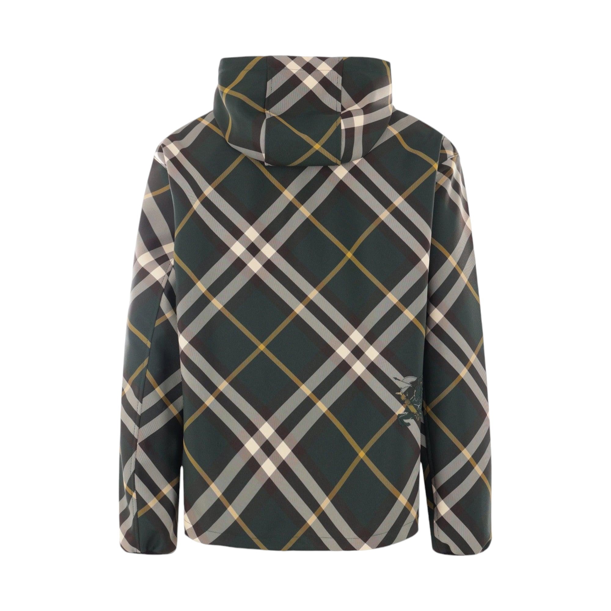 Check Nylon Full-zip Jacket-BURBERRY-JOHN JULIA