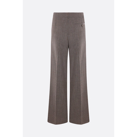 Check Wool Bootcut Trousers-STELLA MCCARTNEY-JOHN JULIA