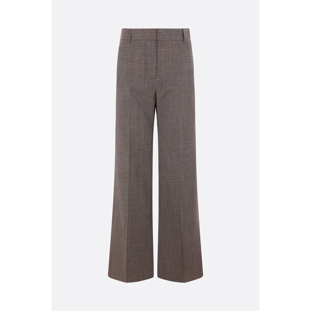 Check Wool Bootcut Trousers-STELLA MCCARTNEY-JOHN JULIA