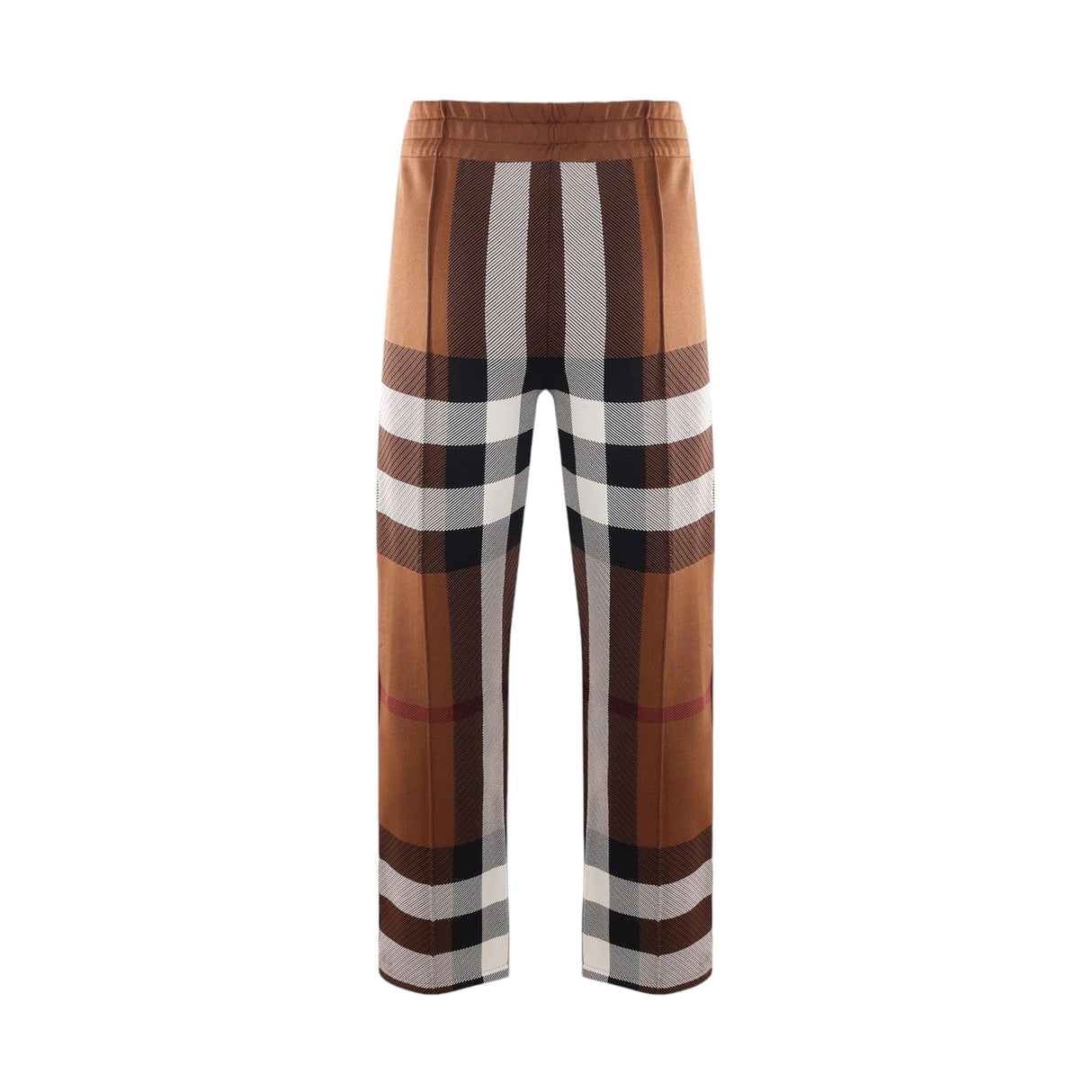 Checked Viscose Blend Wide-leg Pants-BURBERRY-JOHN JULIA