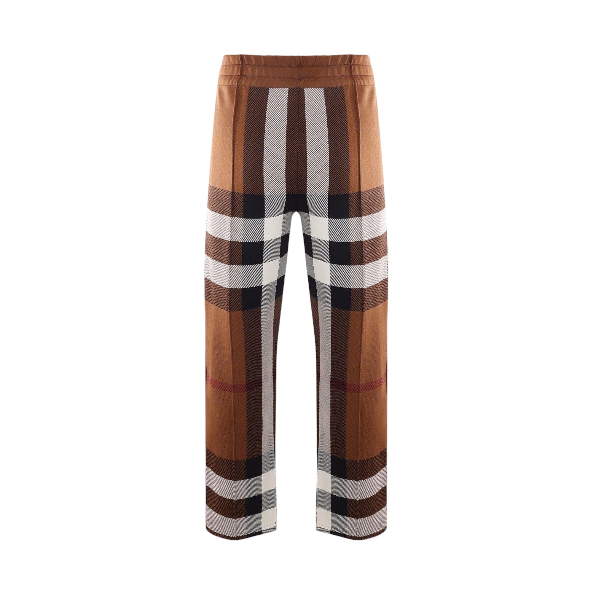 Checked Viscose Blend Wide-leg Pants-BURBERRY-JOHN JULIA