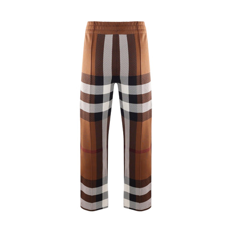 Checked Viscose Blend Wide-leg Pants-BURBERRY-JOHN JULIA