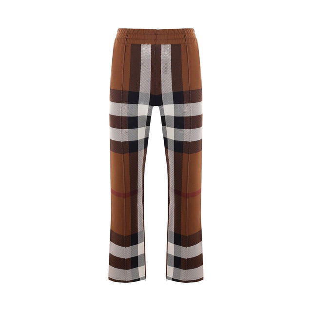 Checked Viscose Blend Wide-leg Pants-BURBERRY-JOHN JULIA