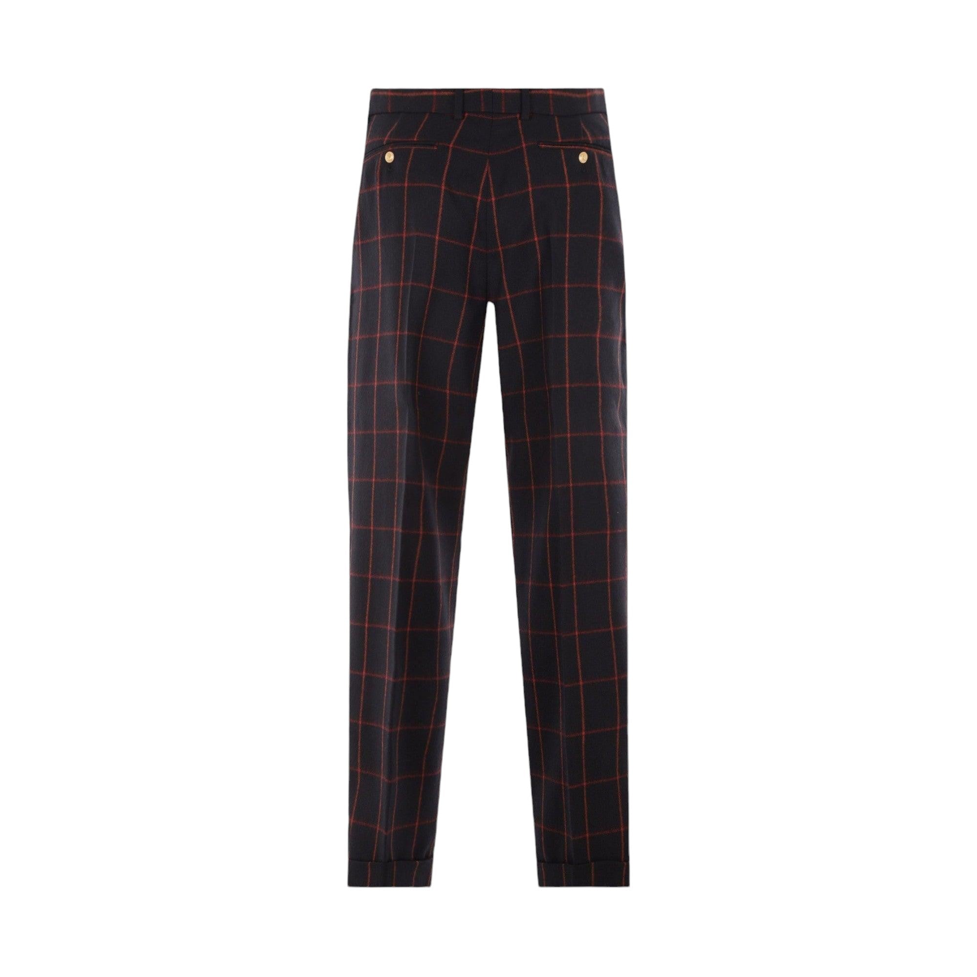 Checked Wool Regular-fit Pants-GUCCI-JOHN JULIA