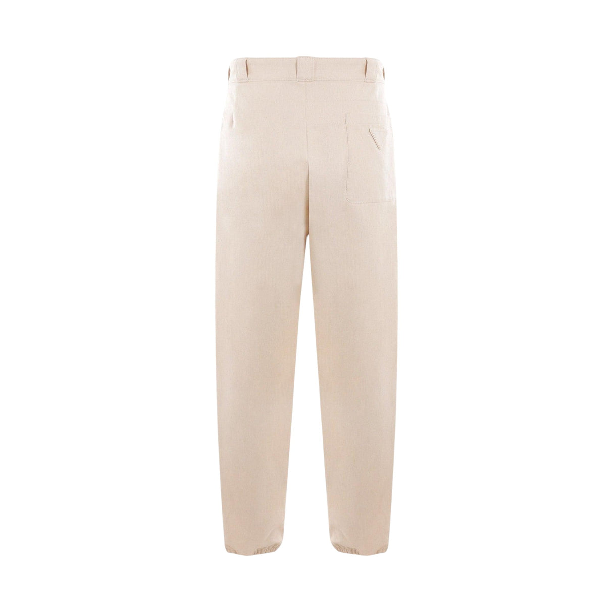 Chevron Cotton Loose-fit Pants-PRADA-JOHN JULIA