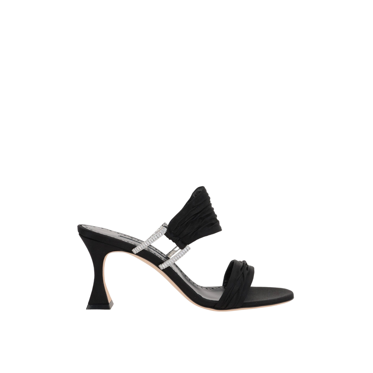 Chinap Satin Mule Sandals-MANOLO BLAHNIK-JOHN JULIA