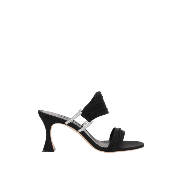 Chinap Satin Mule Sandals-MANOLO BLAHNIK-JOHN JULIA