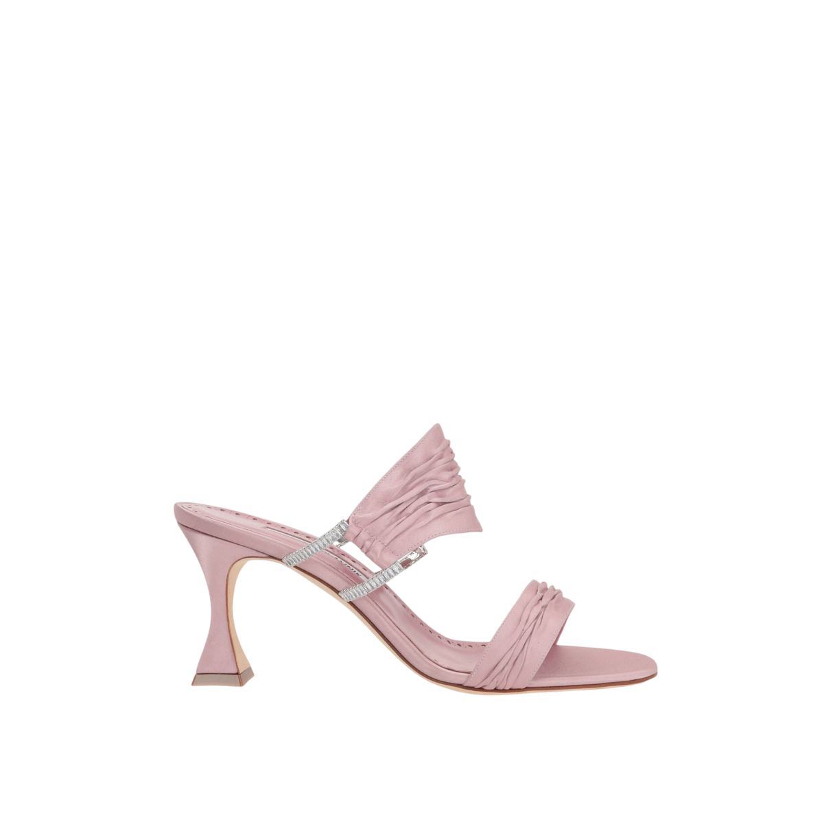 Chinap Satin Mule Sandals-MANOLO BLAHNIK-JOHN JULIA