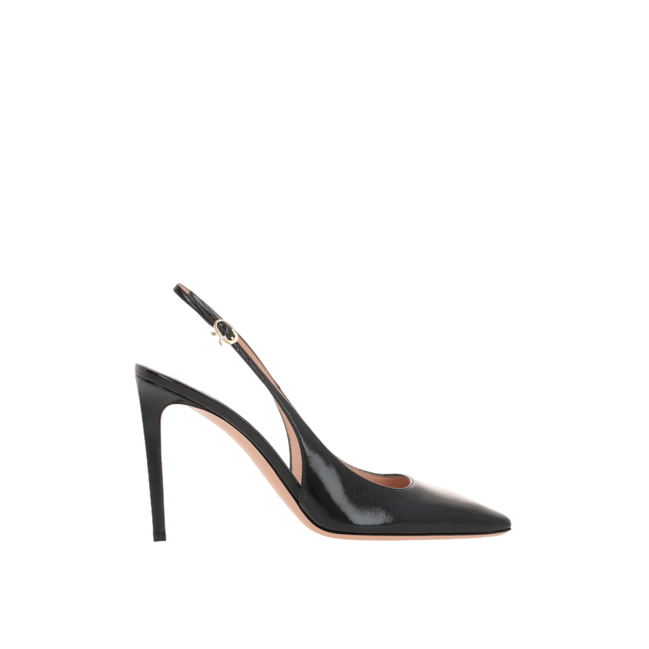 Christina Patent Leather Slingbacks-GIANVITO ROSSI-JOHN JULIA