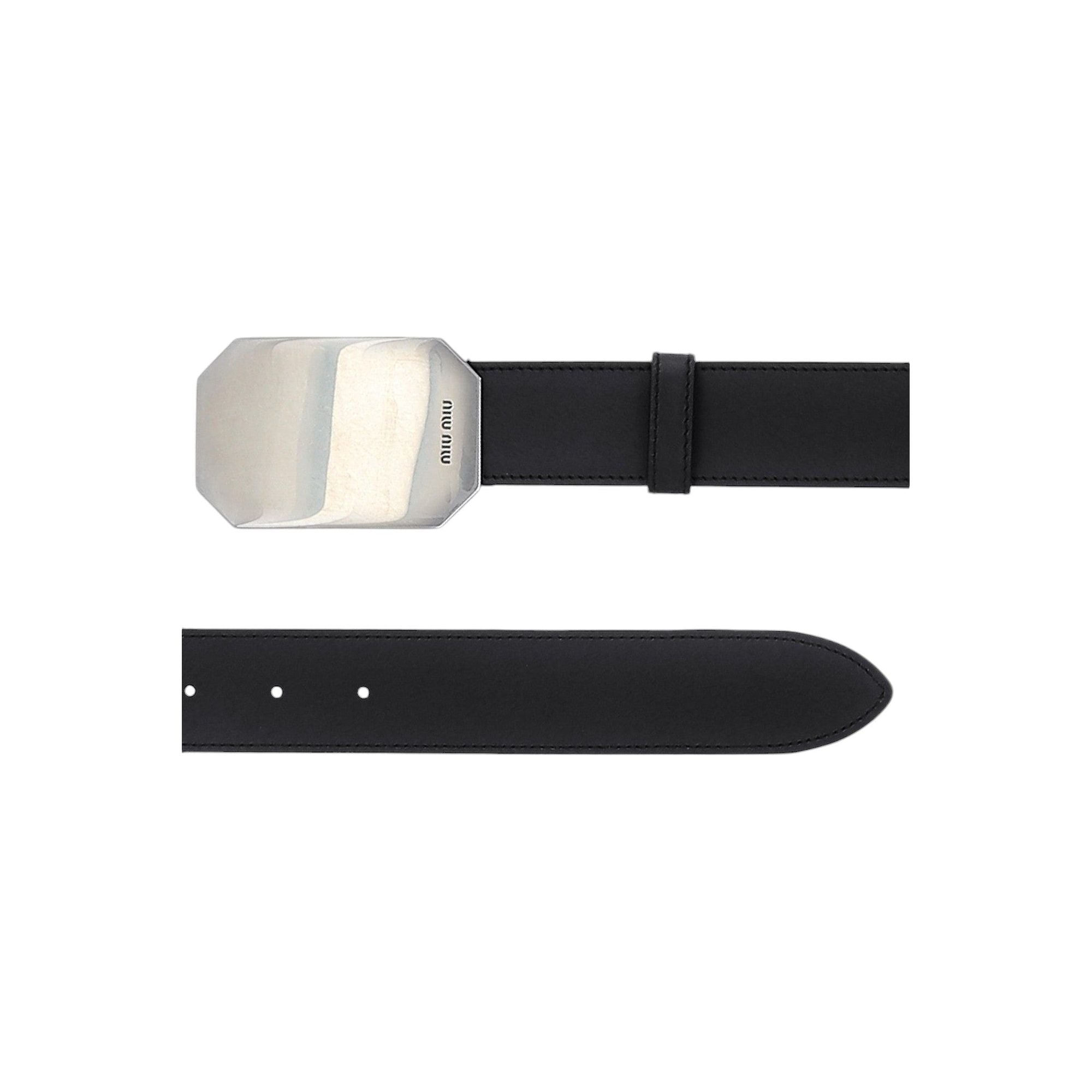 City Leather Belt-MIU MIU-JOHN JULIA