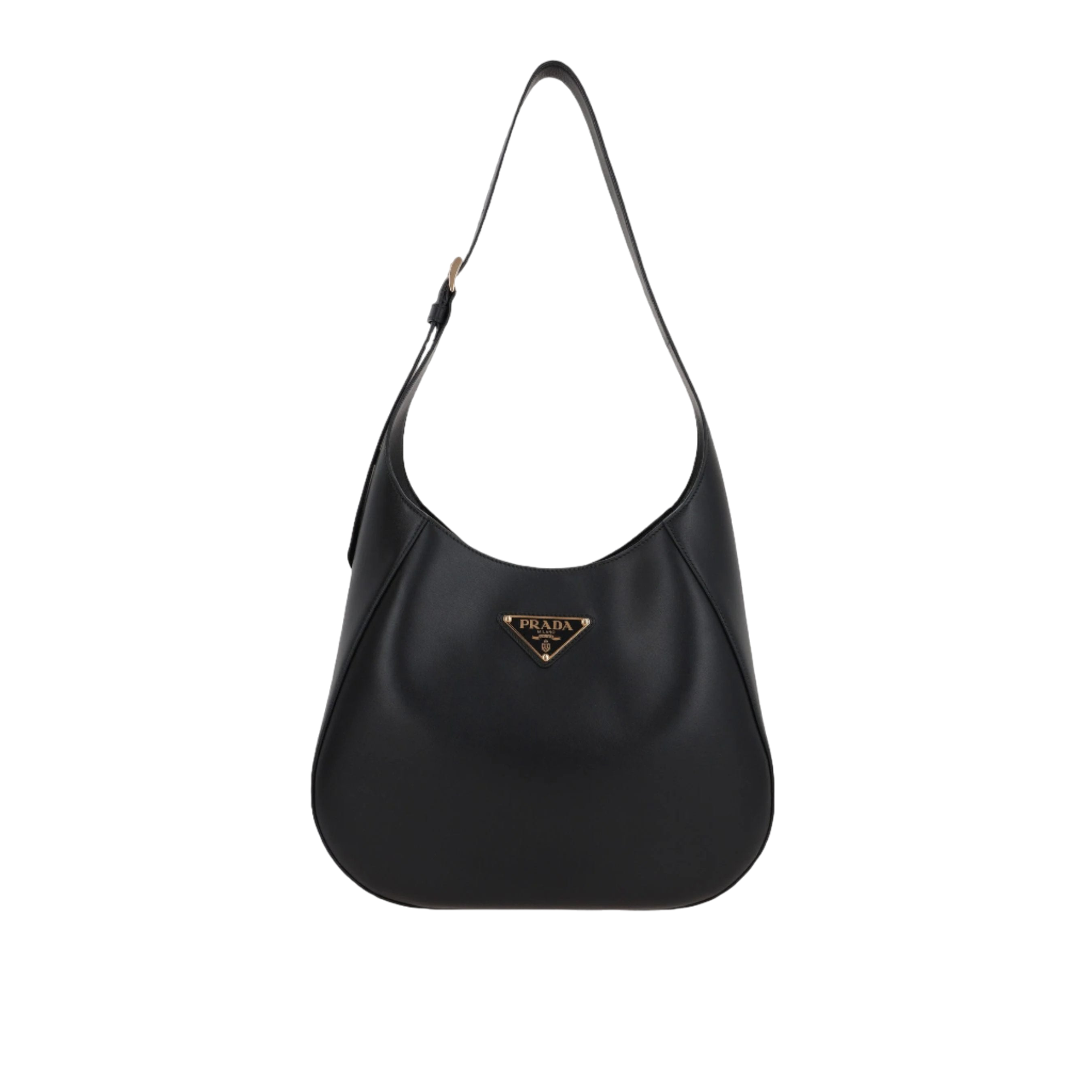 City Leather Medium Hobo Bag-PRADA-JOHN JULIA