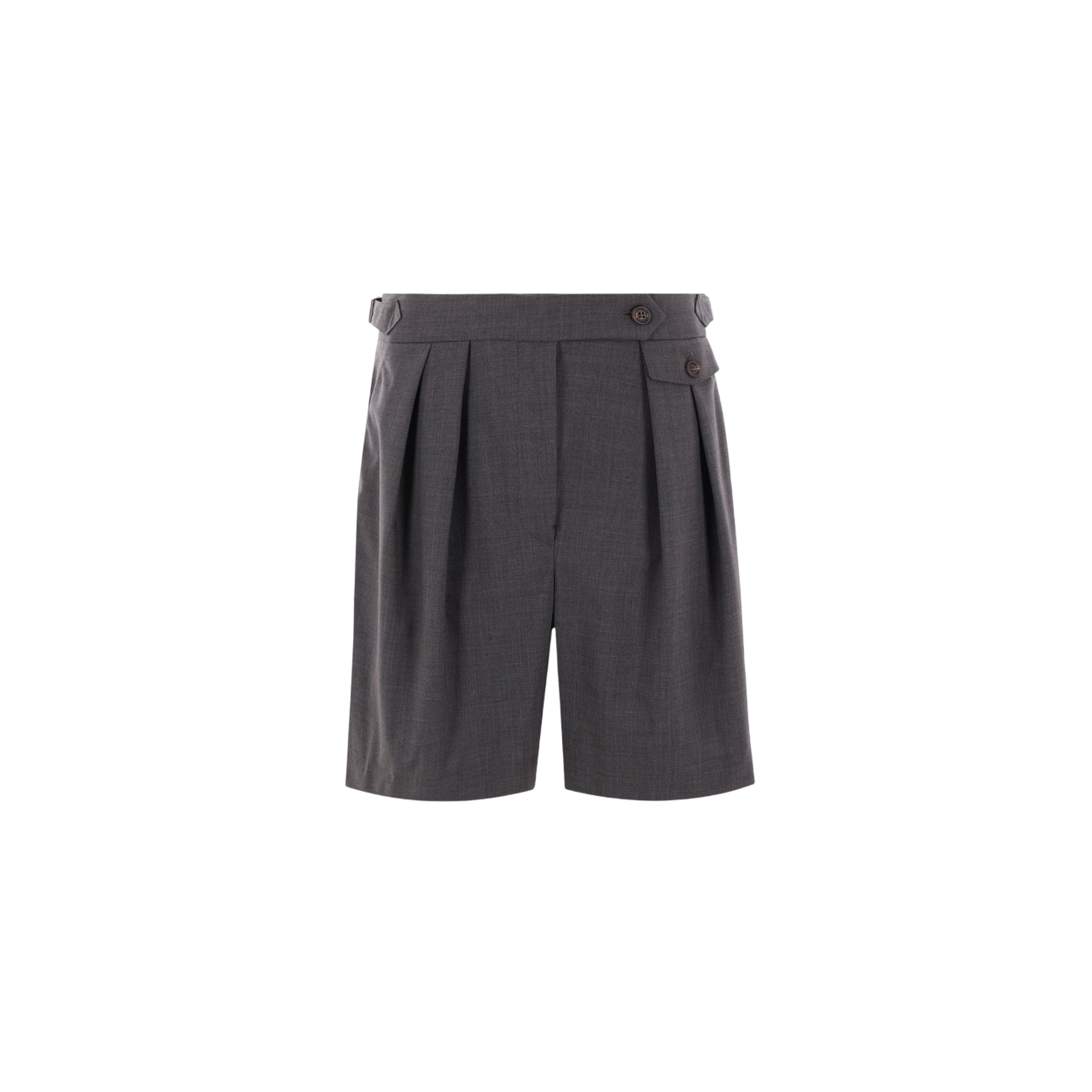 City Wool Shorts-BRUNELLO CUCINELLI-JOHN JULIA