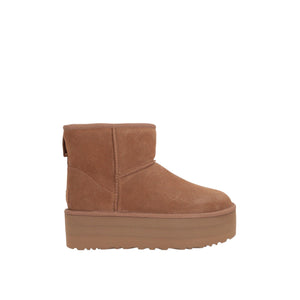 Classic Mini Suede Flatform Ankle Boots-UGG-JOHN JULIA