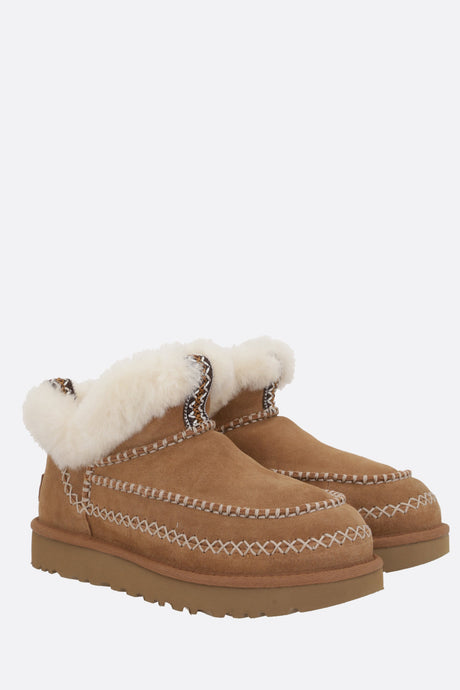 Classic Ultra Mini Alpine Suede Ankle Boots-UGG-JOHN JULIA