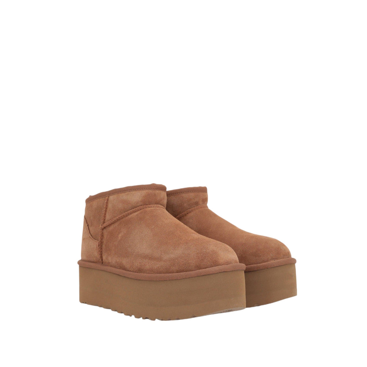 Classic Ultra Mini Suede Flatform Ankle Boots-UGG-JOHN JULIA