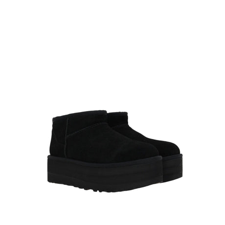 Classic Ultra Mini Suede Flatform Ankle Boots-UGG-JOHN JULIA