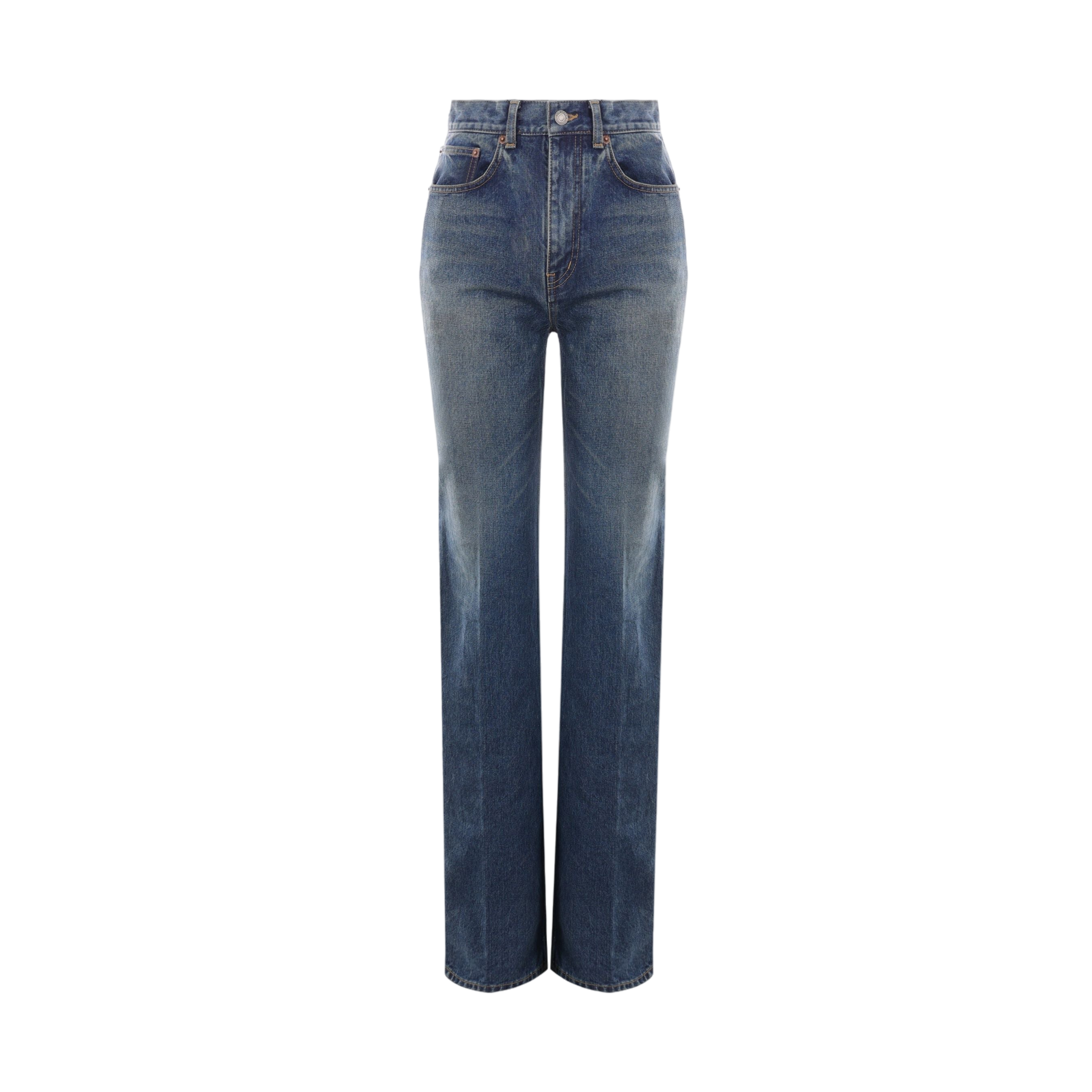 Clyde Denim Straight-leg Jeans-SAINT LAURENT-JOHN JULIA