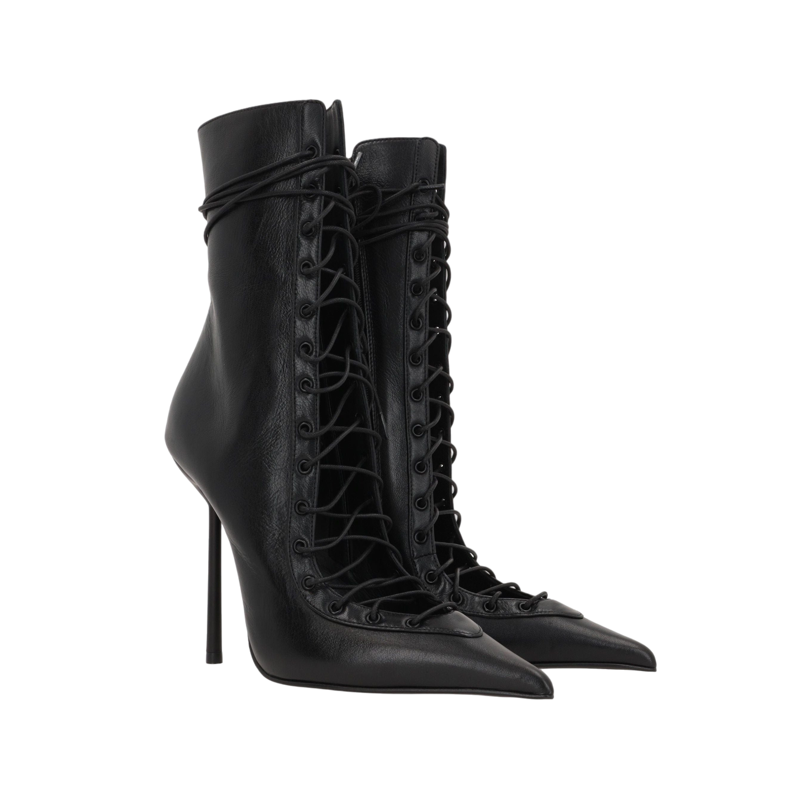 Colette Smooth Leather Ankle Boots-LE SILLA-JOHN JULIA