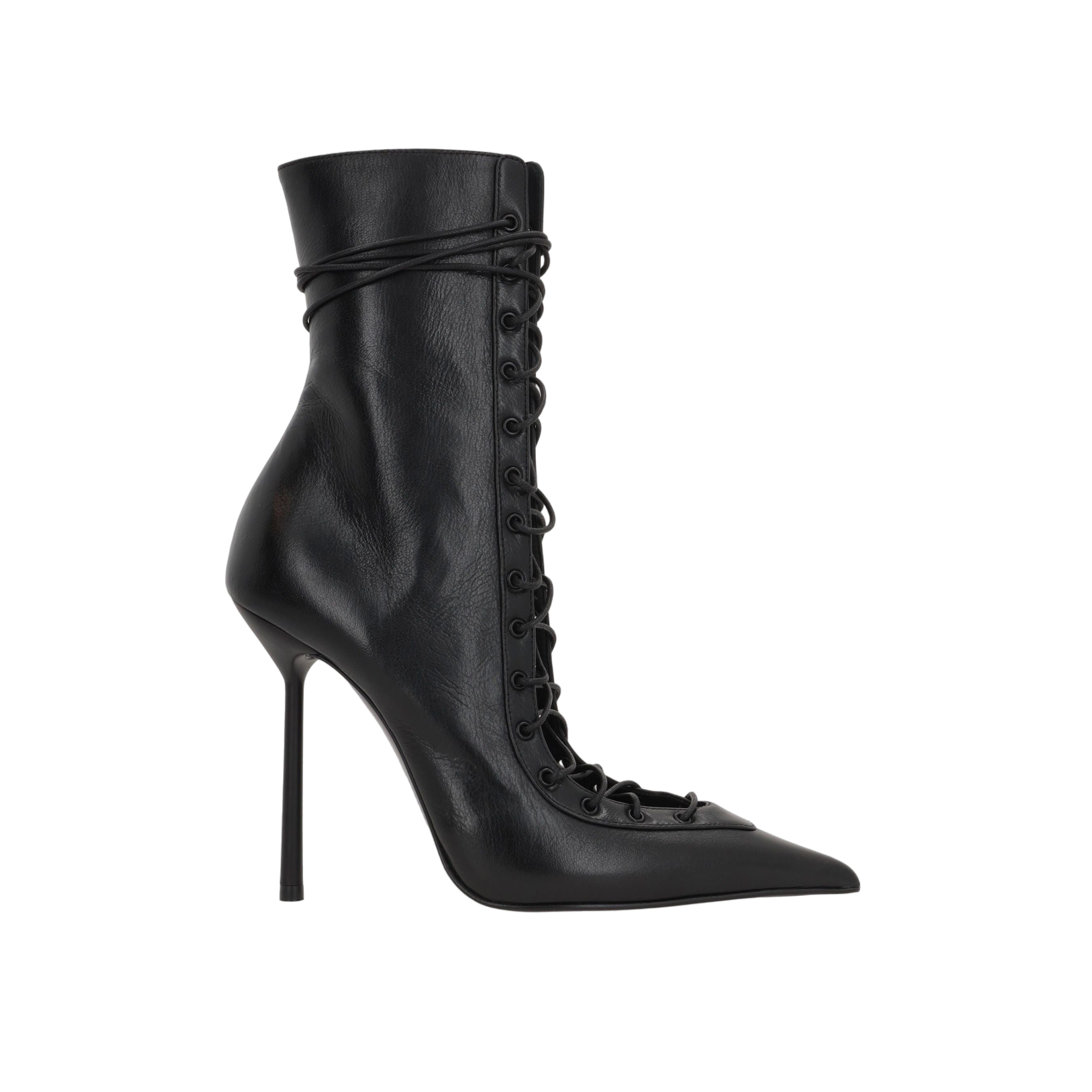 Colette Smooth Leather Ankle Boots-LE SILLA-JOHN JULIA