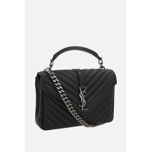 Collége Medium Quilted Nappa Crossbody Bag-SAINT LAURENT-JOHN JULIA