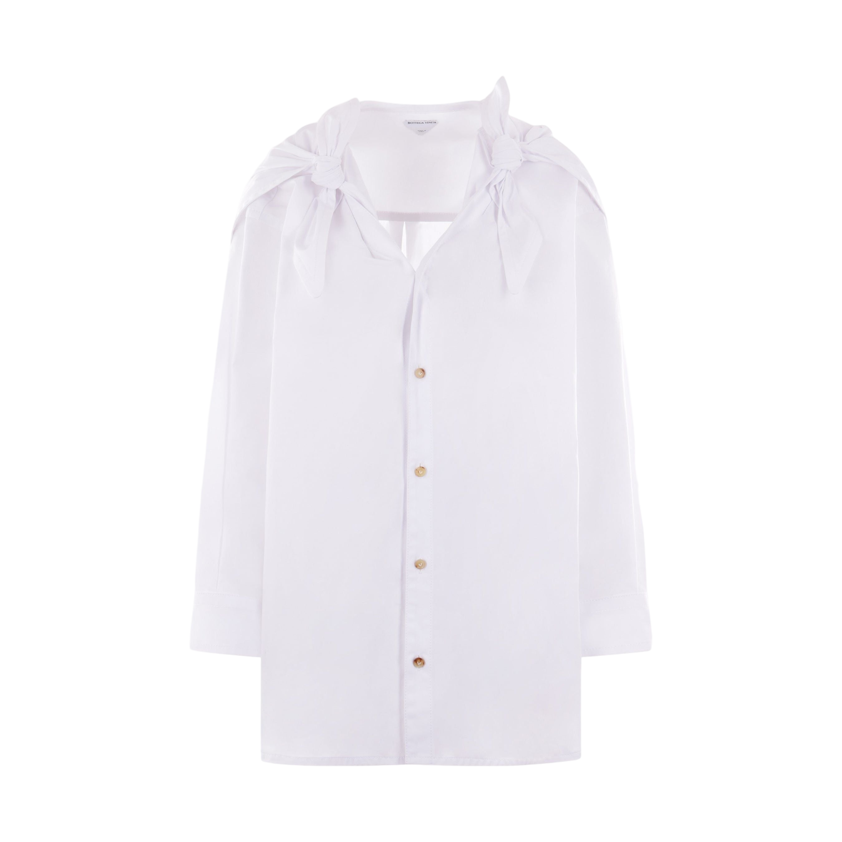 Compact Cotton Shirt-BOTTEGA VENETA-JOHN JULIA