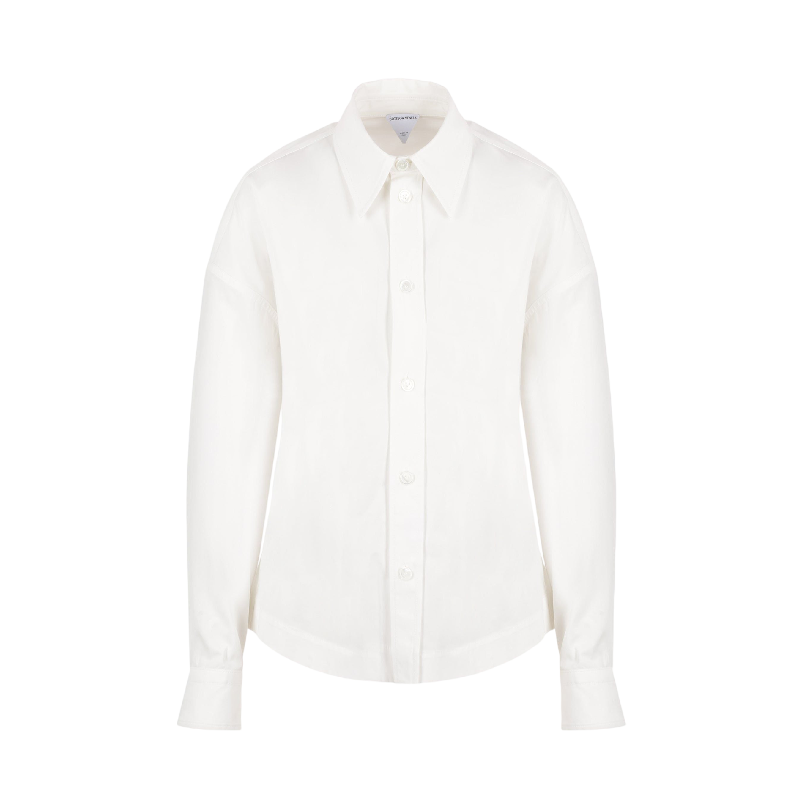 Compact Cotton Shirt-BOTTEGA VENETA-JOHN JULIA