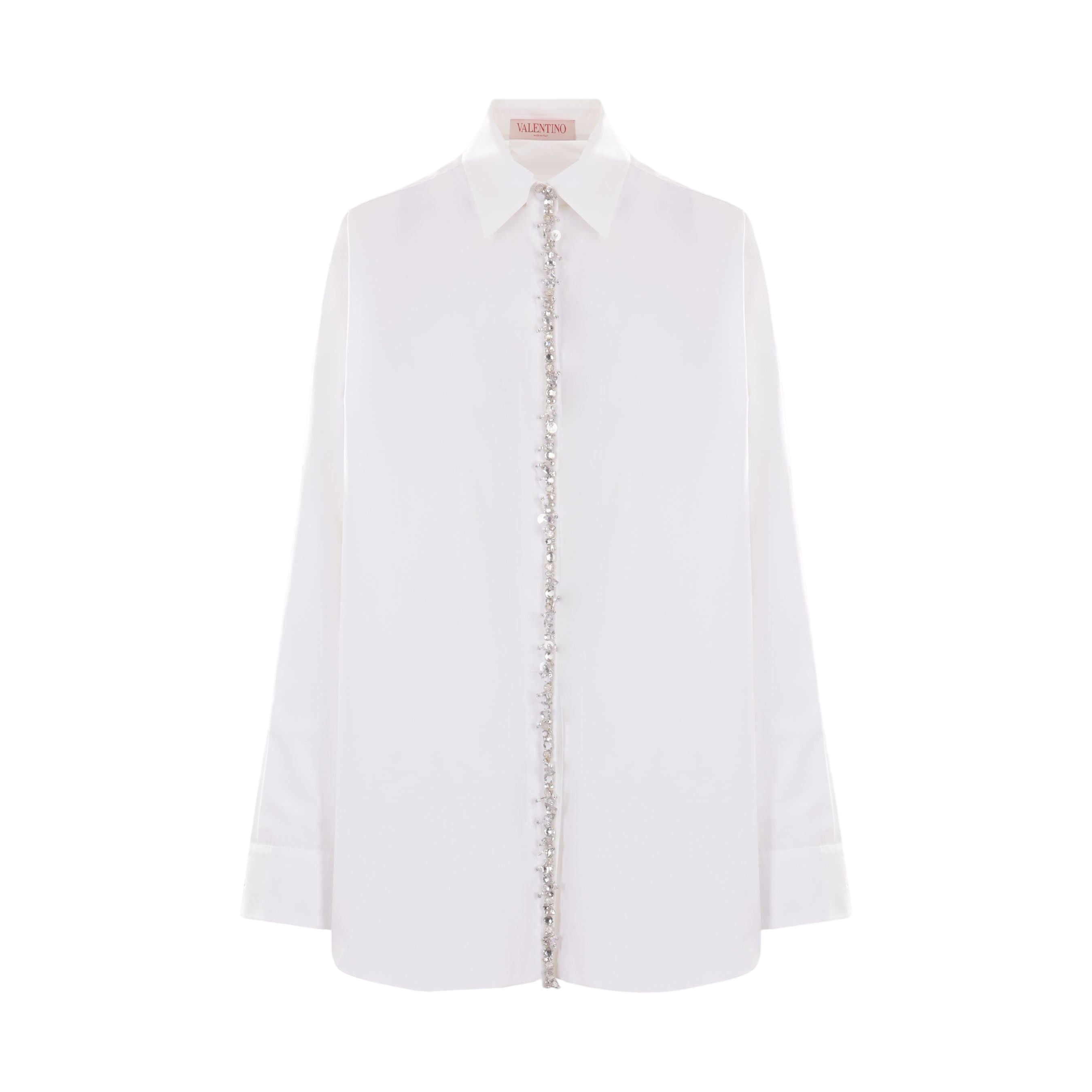 Compact Poplin Shirt-VALENTINO GARAVANI-JOHN JULIA