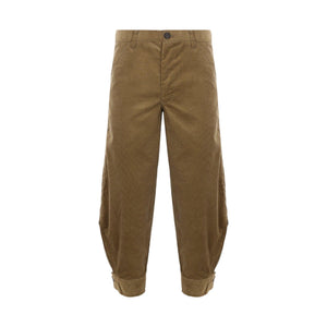 Corduroy Cropped Trousers-COMME DES GARÇONS SHIRT-JOHN JULIA