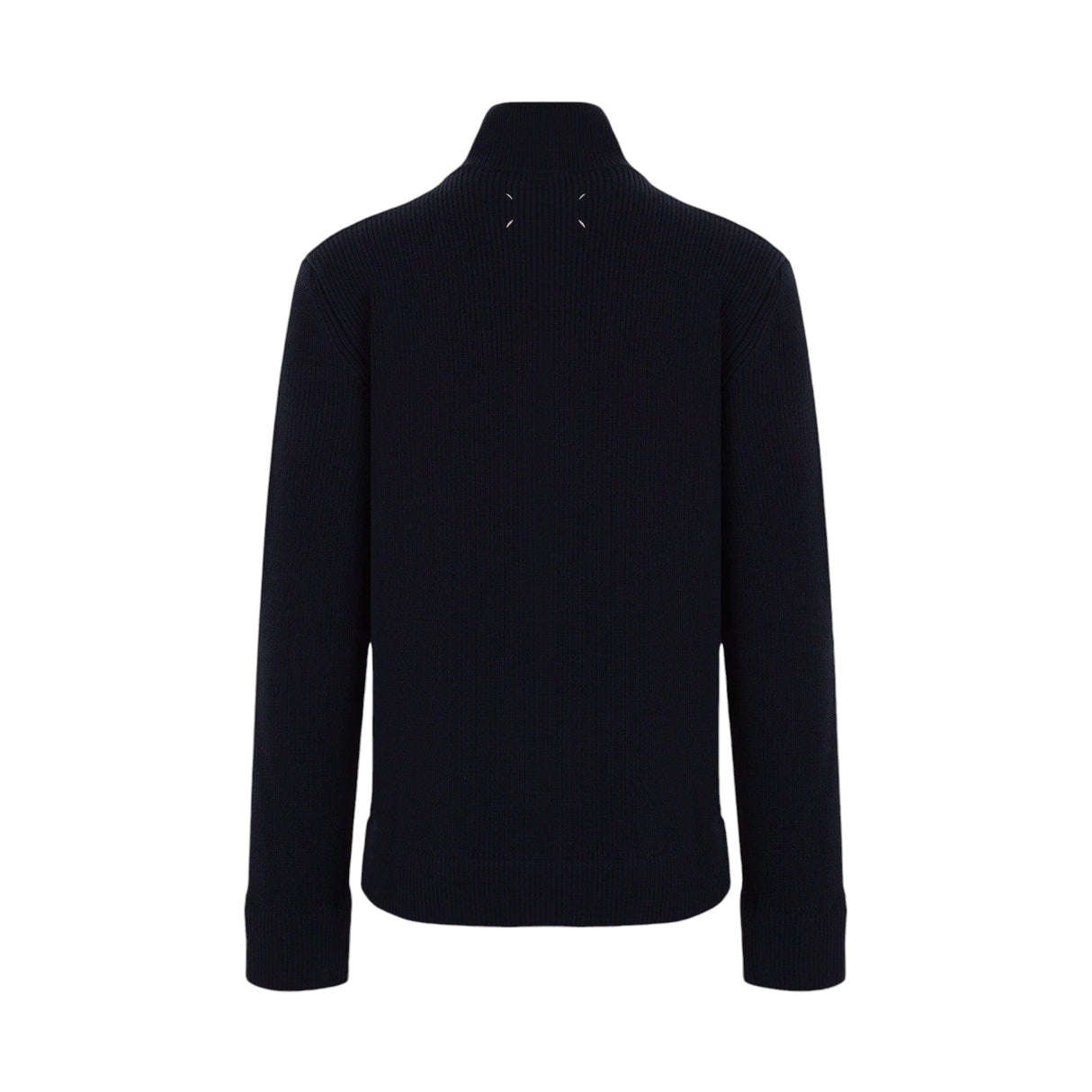 Cotton and Wool Full-zip Cardigan-MAISON MARGIELA-JOHN JULIA