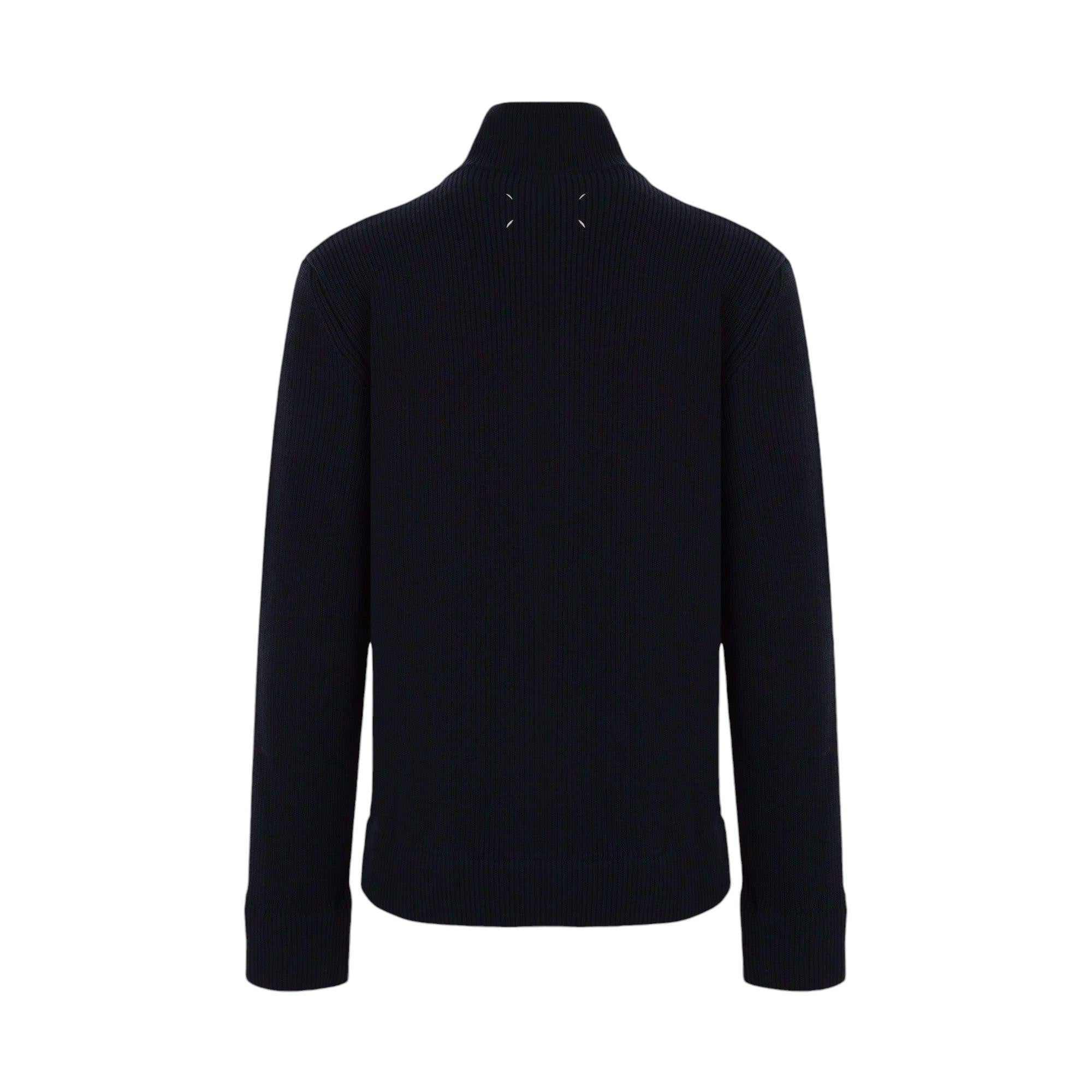 Cotton and Wool Full-zip Cardigan-MAISON MARGIELA-JOHN JULIA