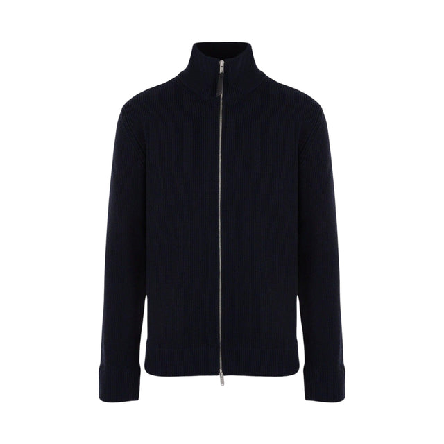 Cotton and Wool Full-zip Cardigan-MAISON MARGIELA-JOHN JULIA