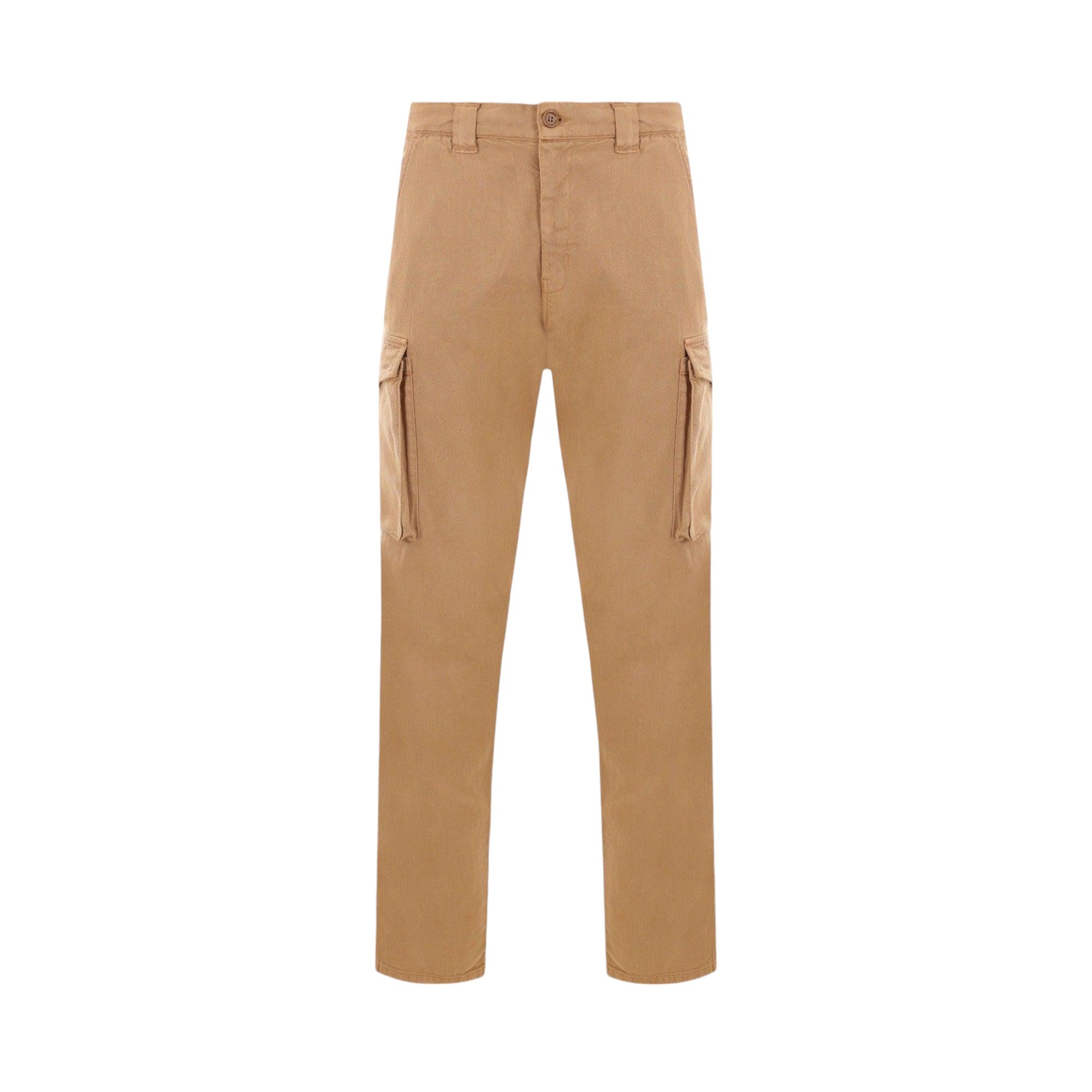 Cotton Blend Cargo Trousers-ASPESI-JOHN JULIA