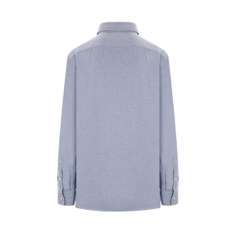 Cotton Blend Shirt-BRUNELLO CUCINELLI-JOHN JULIA